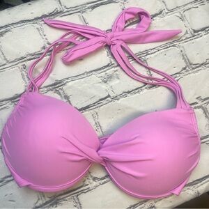 Pink Padded Push up Bikini Top